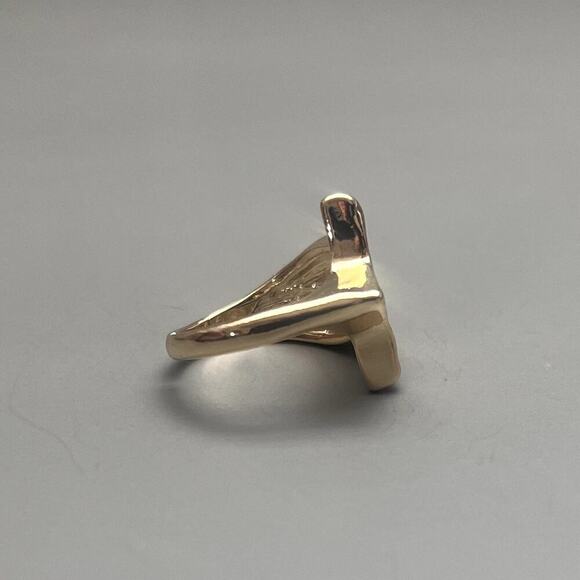 Y2k 2000s vintage adjustable gold star ring - Picture 5 of 7